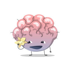 cute brain character