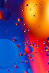 Colorful artificial background with bubbles.