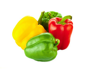 pepper on white background