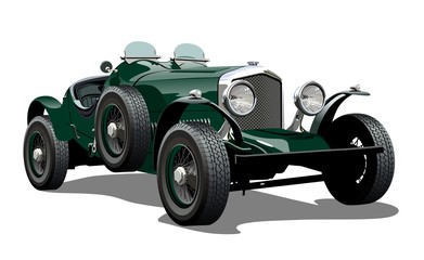 Cartoon vintage car