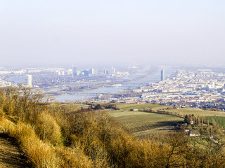 Wien, Blick auf die Donau und das moderne Wien, Österreich, 19.