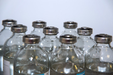 Vials of medicinal solution for the treatment of patients