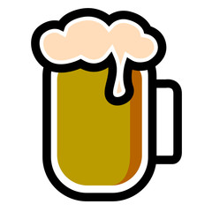 Isolated beer icon
