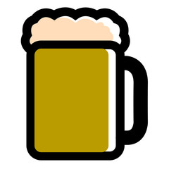 Isolated beer icon