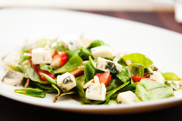 Salad with strawberry