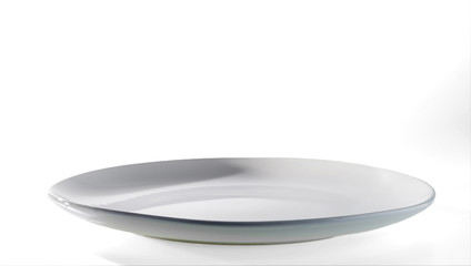 White dish on a white background.