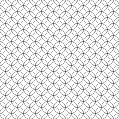 Naklejka premium Vector circles lattice linear design for background. Seamless round Geometric pattern.