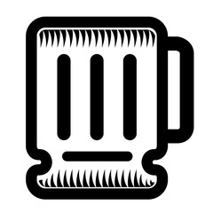 Isolated beer icon