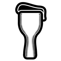 Isolated beer icon