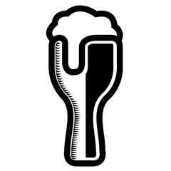 Isolated beer icon