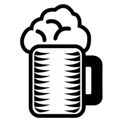 Isolated beer icon