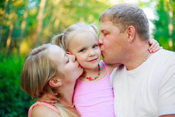 happy family outdoor