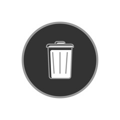 trash bin vector icon