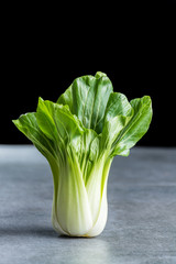 Fresh raw baby Bok choy or pak choi Chinese cabbage