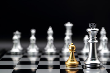 Chess business idea for competition, success and leadership concept (using as background)