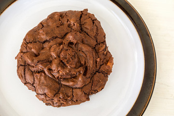 Homemade triple chocolate cookies.