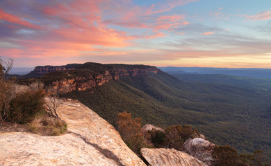 Fototapeta premium Narrowneck sunset Blue Mountains