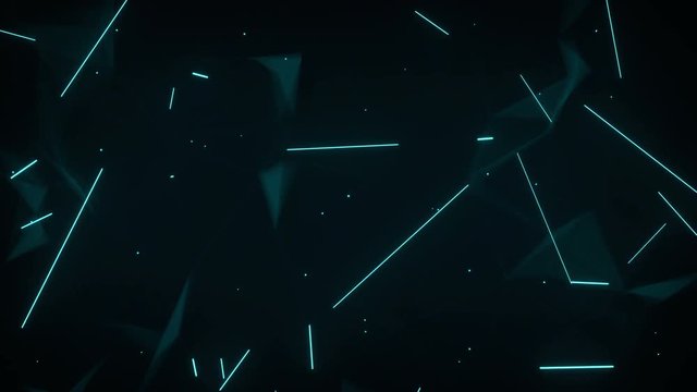 Cyberspace background. Computer generated abstract connectivity concept. Seamless loop smooth animation 4k (4096x2304)
