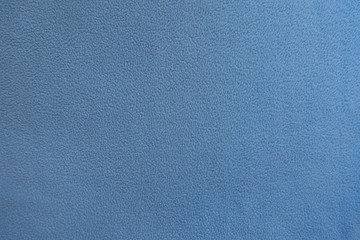 Top view of sky blue fleece fabric