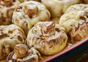 baked mushrooms with cheese
