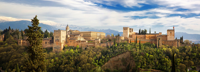 Granada, Alhambra - obrazy, fototapety, plakaty