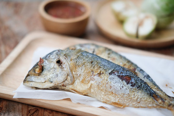 Mackerel fish fried delicious