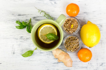 Natural medicine. Treatment for colds..