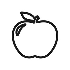 thin line apple icon