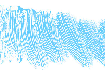 Natural soap texture. Alluring light blue foam trace background. Artistic gorgeous soap suds. Cleanliness, cleanness, purity concept. Vector illustration.