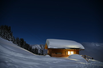 Winter in Belalp, Wallis (Switzerland)