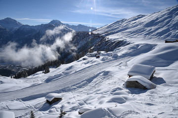 Winter in Belalp, Wallis (Switzerland)