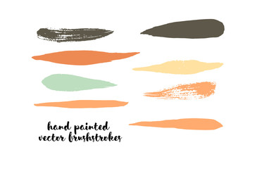 Graffiti Lines. Hand Painted Blue Buttons, Turquoise Highlights. Vector Brushstrokes or Banners. Textured Doodles or Smears. Background Turquoise Swatch Collection Vintage Logo Element. Scribble Paint