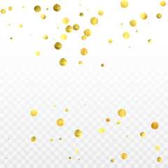 Gold confetti celebration. 