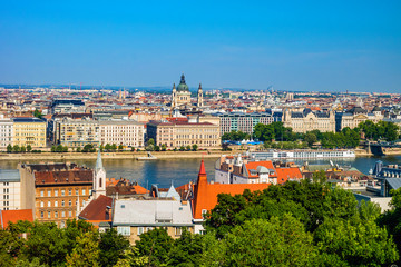 Fototapeta premium Top view of Budapest.