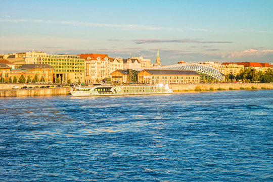 View of Modern building "Balna" (Whale) in the Budapest.