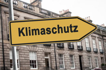 Obraz premium Schild 238 - Klimaschutz