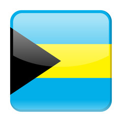 Bahamas Flag Vector Square Icon