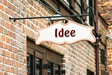 Obraz premium Schild 275 - Idee