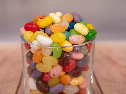 Jelly Beans In  Jar