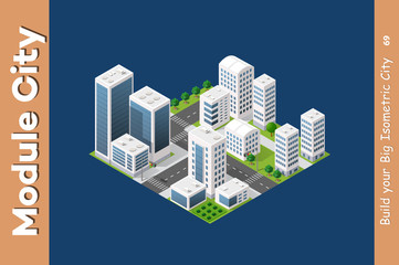 Urban Isometric skyscraper