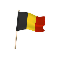 Belgium flag (black, yellow and red stripes).