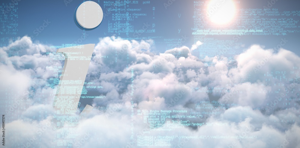 Poster composite image of image of data