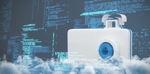 Composite image of blue codes