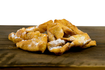 Homemade cookies, brushwood. Cruller.