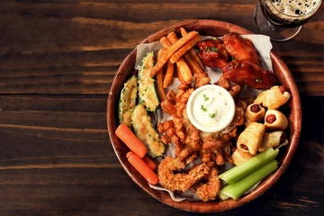 Foto op Canvas Game day Platter with appetizers © vm2002