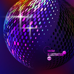 Vector abstract background with circles