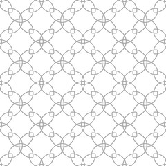 Gray geometric design on white background. Seamless pattern