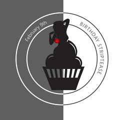 Stripper in a symbolic cake