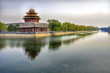 Obraz premium Arrow Watch Tower Gugong Forbidden City Palace Beijing China