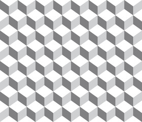 grey contour abstract geometrical cubes seamless pattern background for wallpaper, pattern, web, blog, surface, textures, graphic & printing